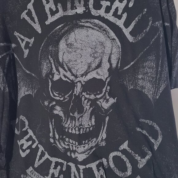 Avenged Sevenfold Electric Circus Black AOP 2XL T-Shirt Metal AX7 - Picture 4 of 5